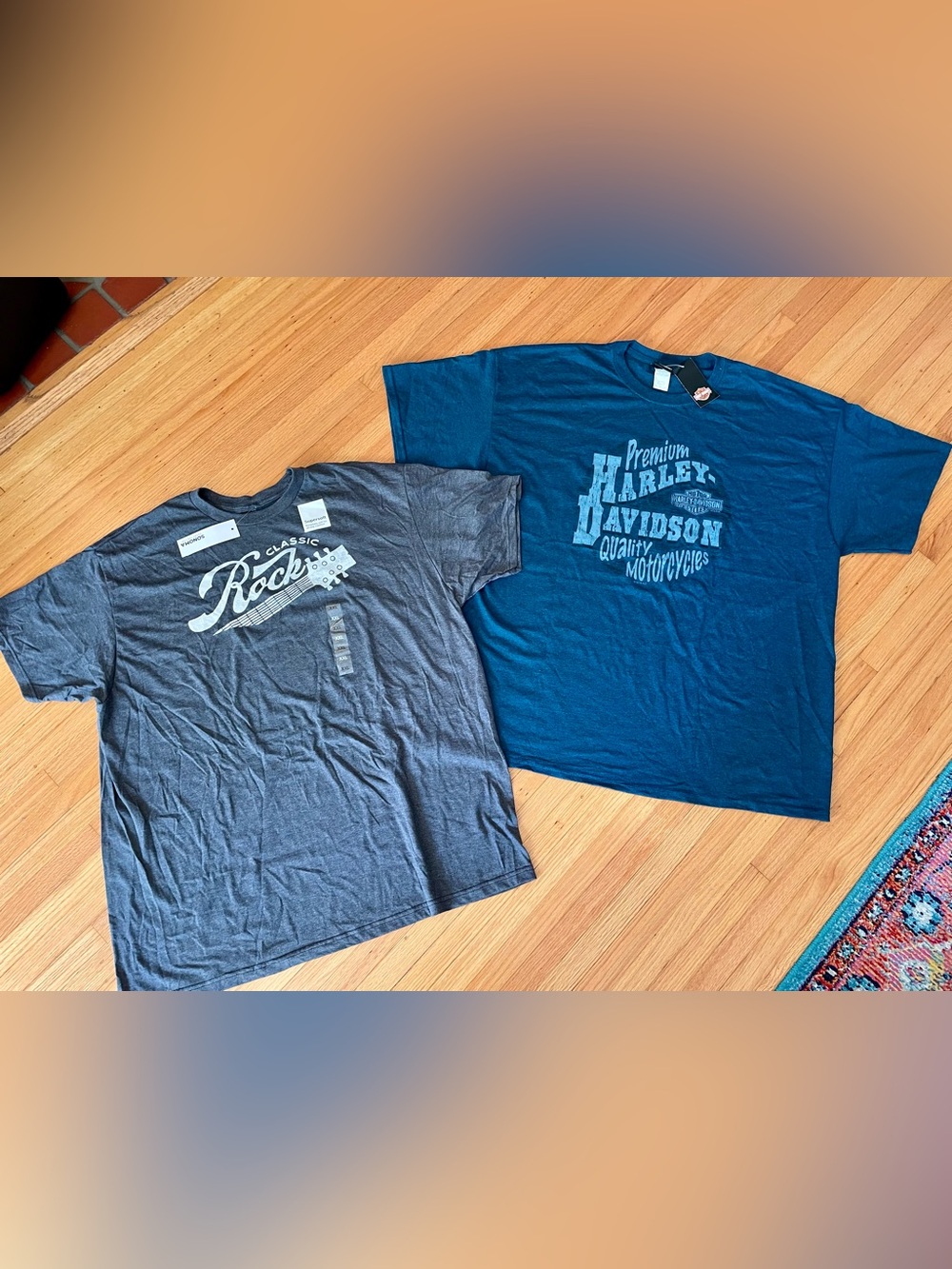2 NWT Men’s T-Shirts Harley-Davidson CA 2XL